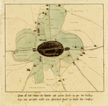 214259 Kaart van de stadsvriijheid van Utrecht, het gebied van de binnenstad met directe omgeving; met aanduiding van ...